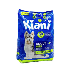 Hrana uscata caini, Kiani Adult Mini, Pui si Vita, 2.5kg